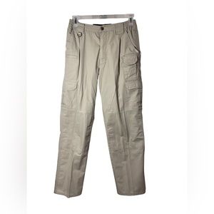 5.11 Tactical Size 32/34 Style 74273 Tan Taclite Pro Ripstop Pants
